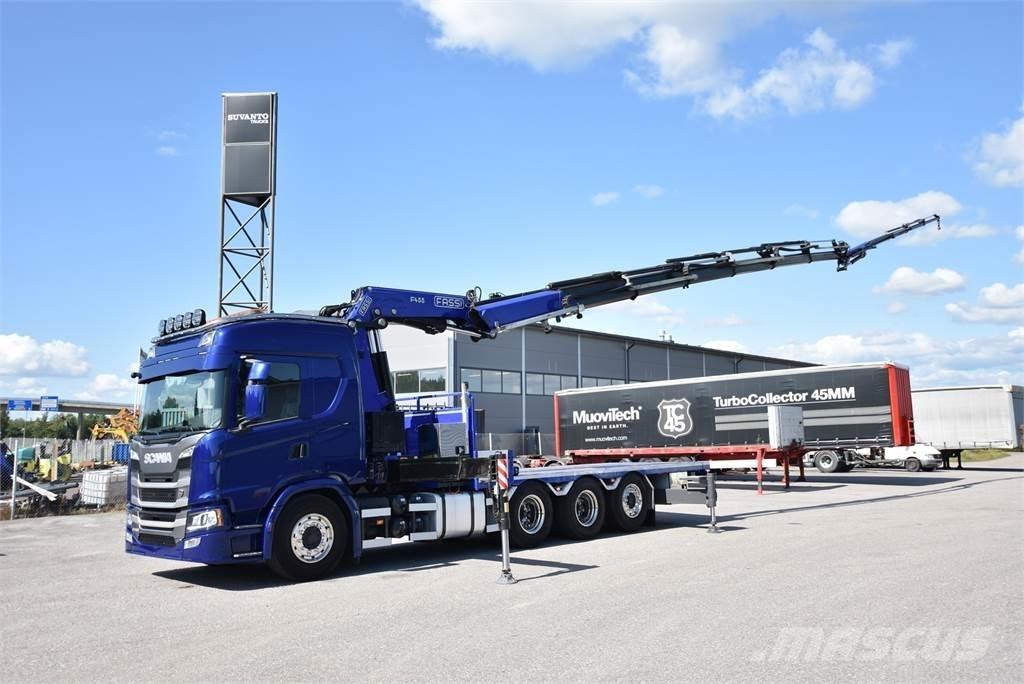Scania G450 8X4 Lastbil med kran