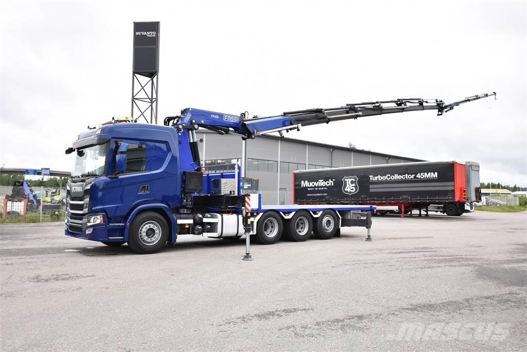 Scania G450 8X4 Lastbil med kran