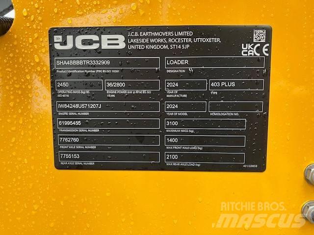 JCB 403 Plus Læssemaskiner på hjul