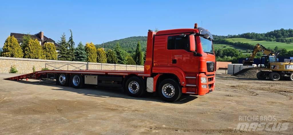 MAN TGS 35.400 Flatbed lastbiler med spil
