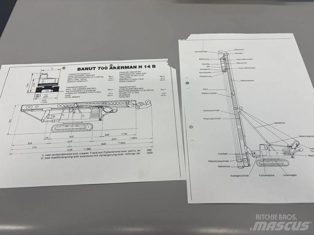 Åkerman Banut H14B Hydrauliske pælehammere