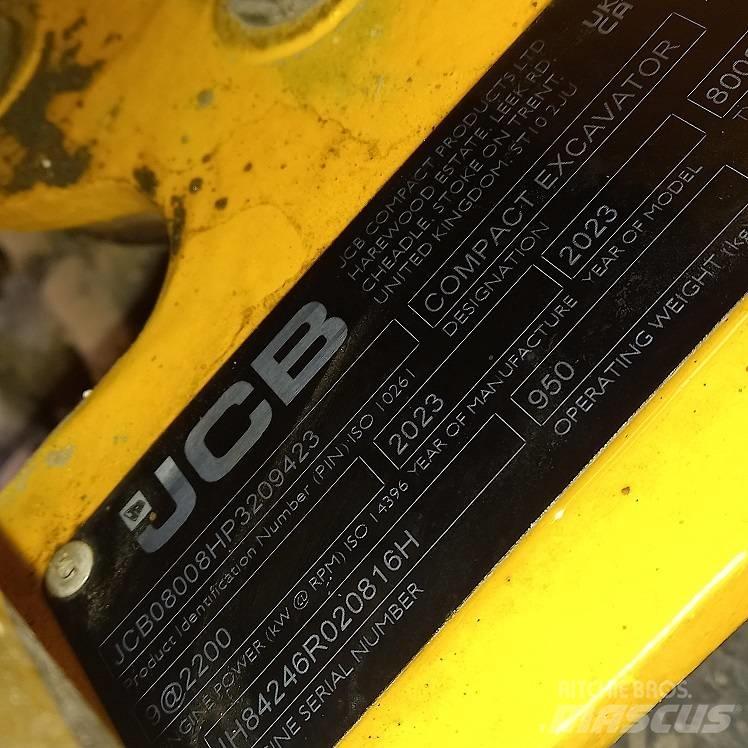 JCB 8008 Minigravemaskiner