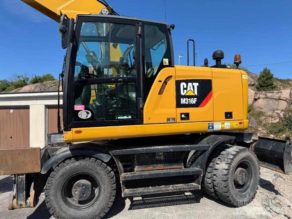 CAT M316F Gravemaskiner på hjul