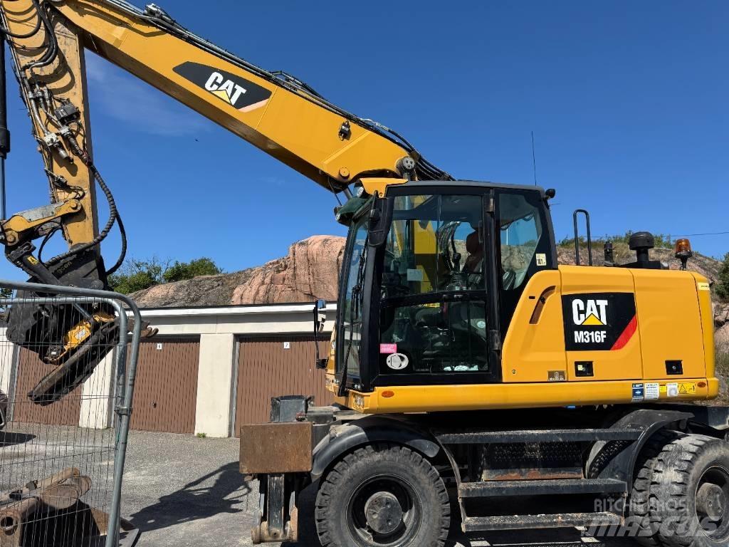 CAT M316F Gravemaskiner på hjul