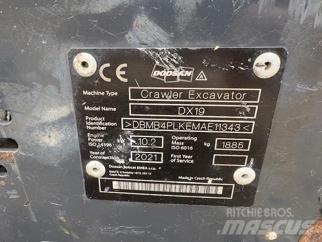 Doosan DX 19Z Minigravemaskiner