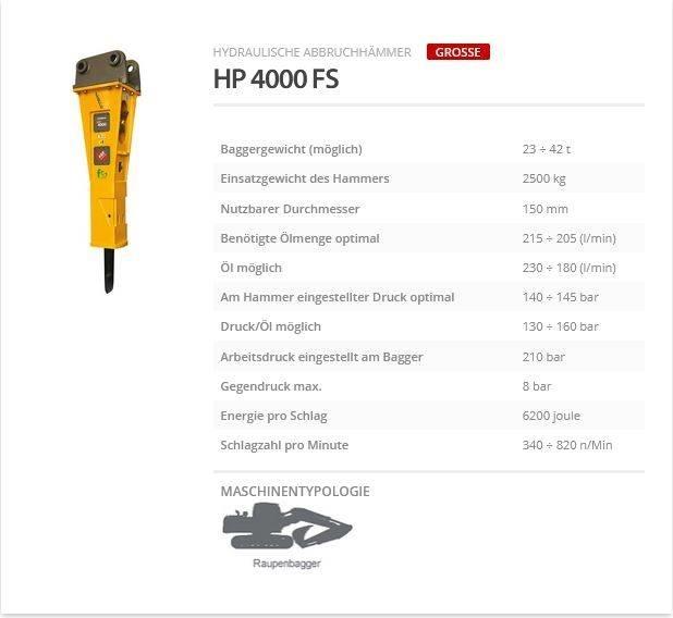 Indeco HP 4000 FS Hydraulik / Trykluft hammere