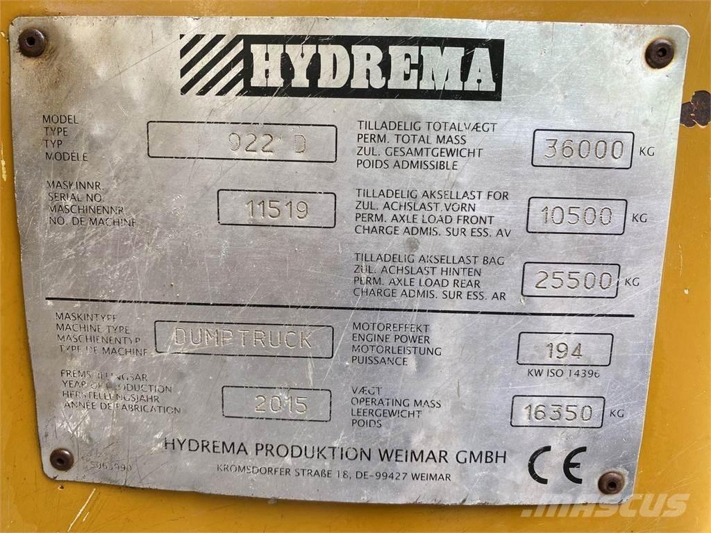 Hydrema 922D Dumpere