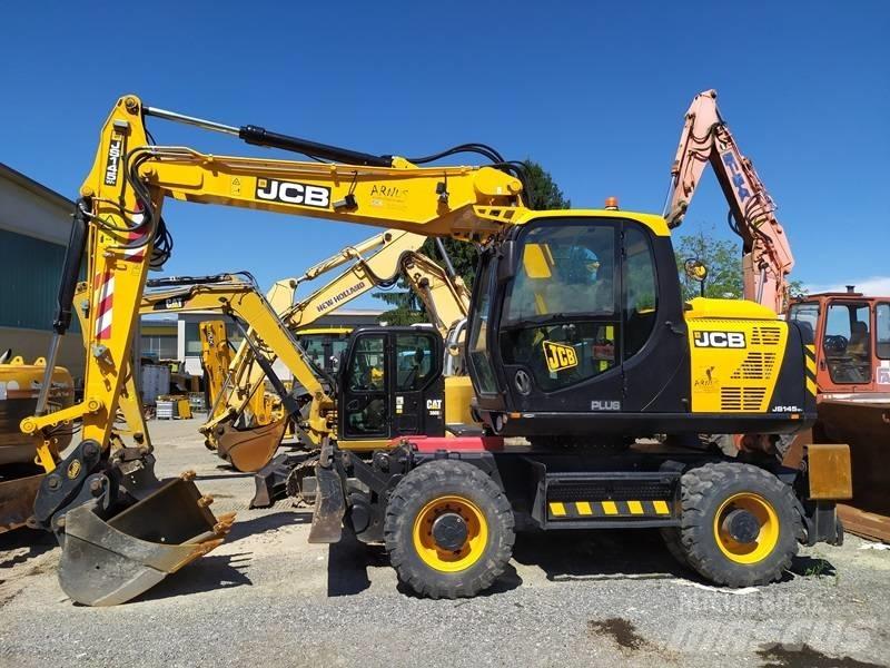 JCB JS 145 W Gravemaskiner på hjul