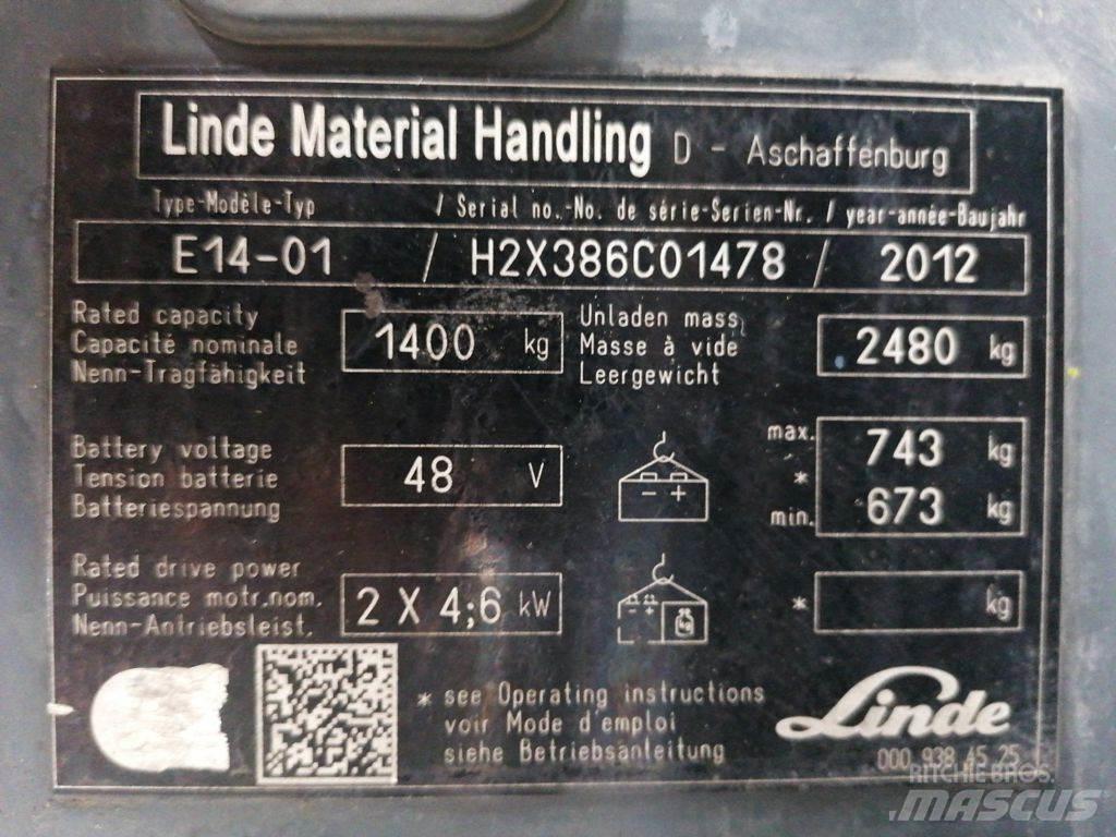 Linde E14-01 El gaffeltrucks