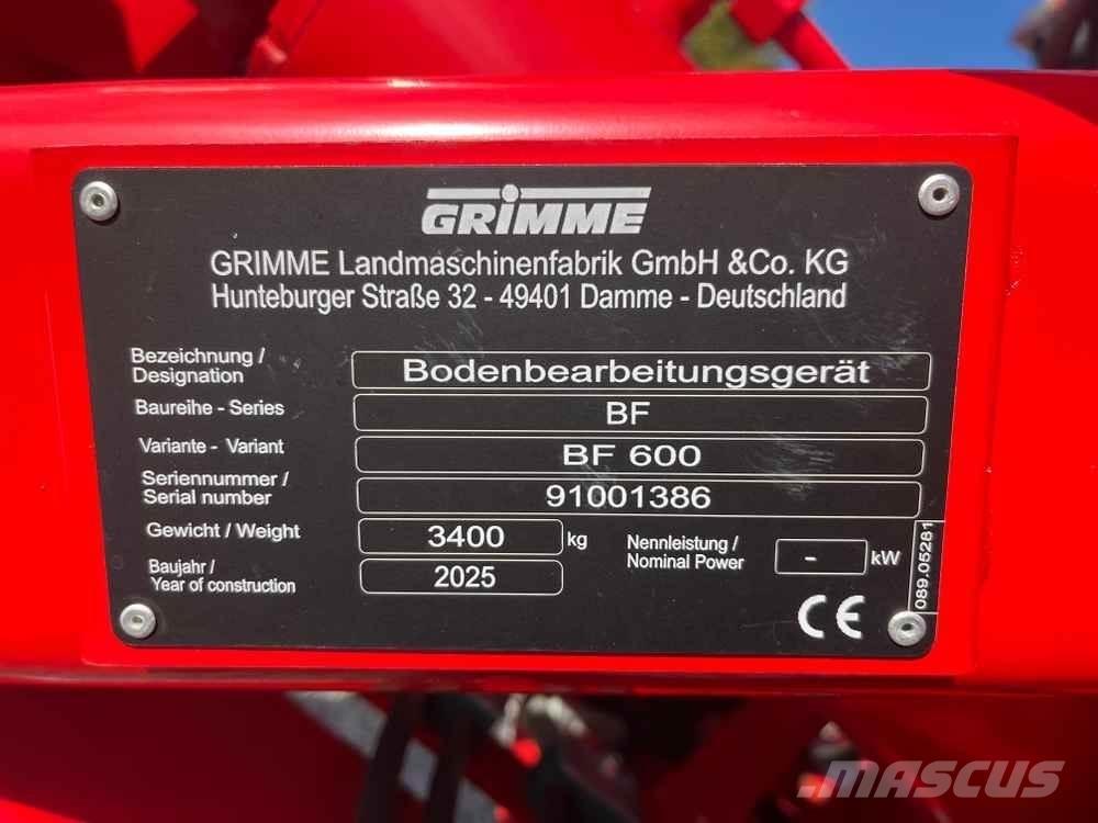 Grimme BF Kartoffelmaskiner - Andet udstyr