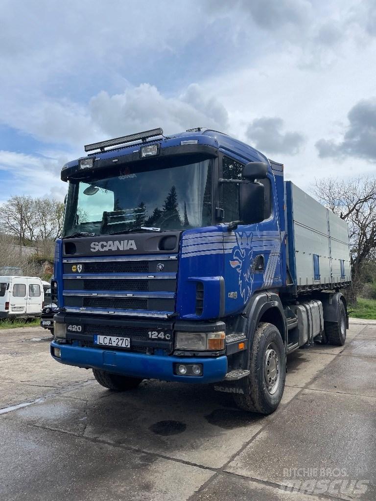 Scania 124 C 420 Lastbiler med tip