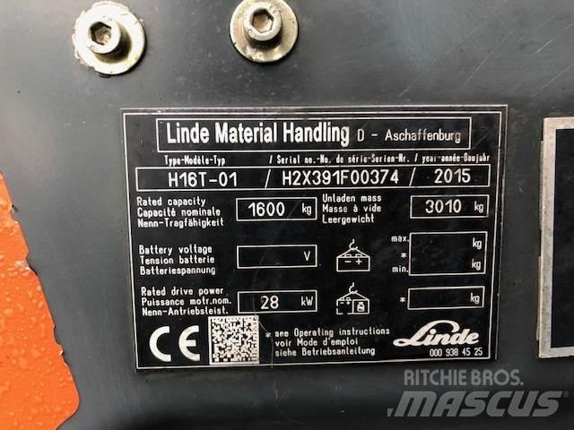 Linde H16T-01 LPG gaffeltrucks