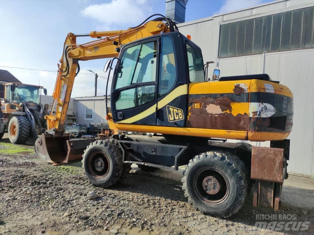 JCB JS 145 W Gravemaskiner på hjul