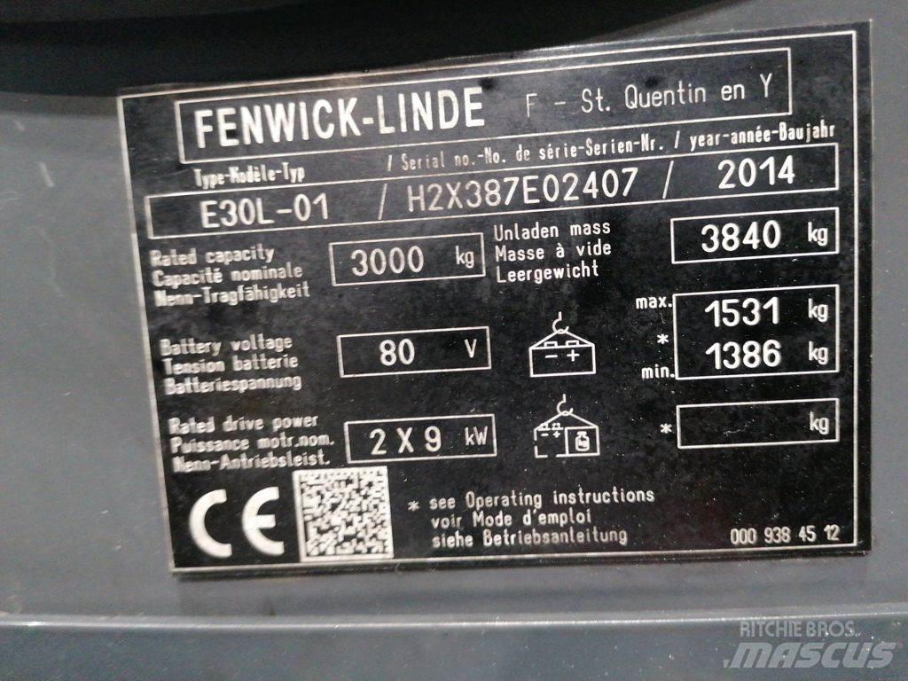 Linde E30L-01 El gaffeltrucks