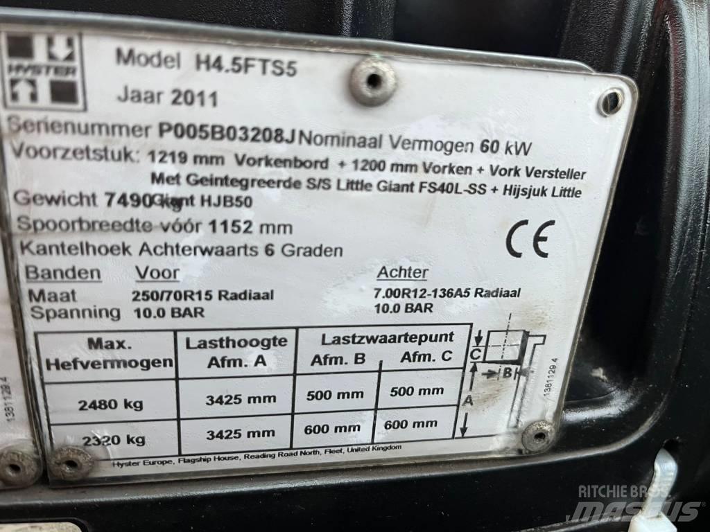 Hyster H4.5 Diesel gaffeltrucks