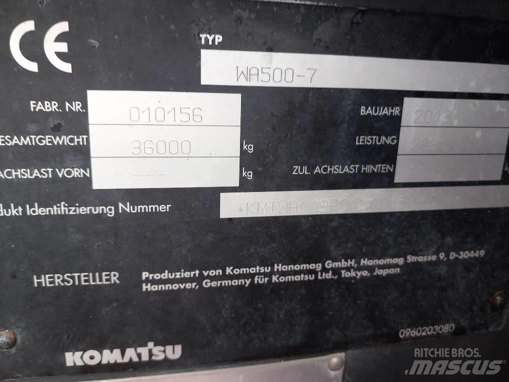 Komatsu WA500-7 Læssemaskiner på hjul