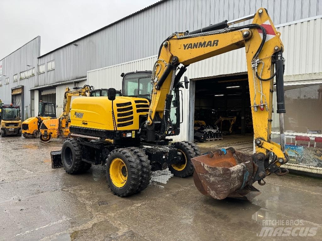 Yanmar B95W (40408) Gravemaskiner på hjul