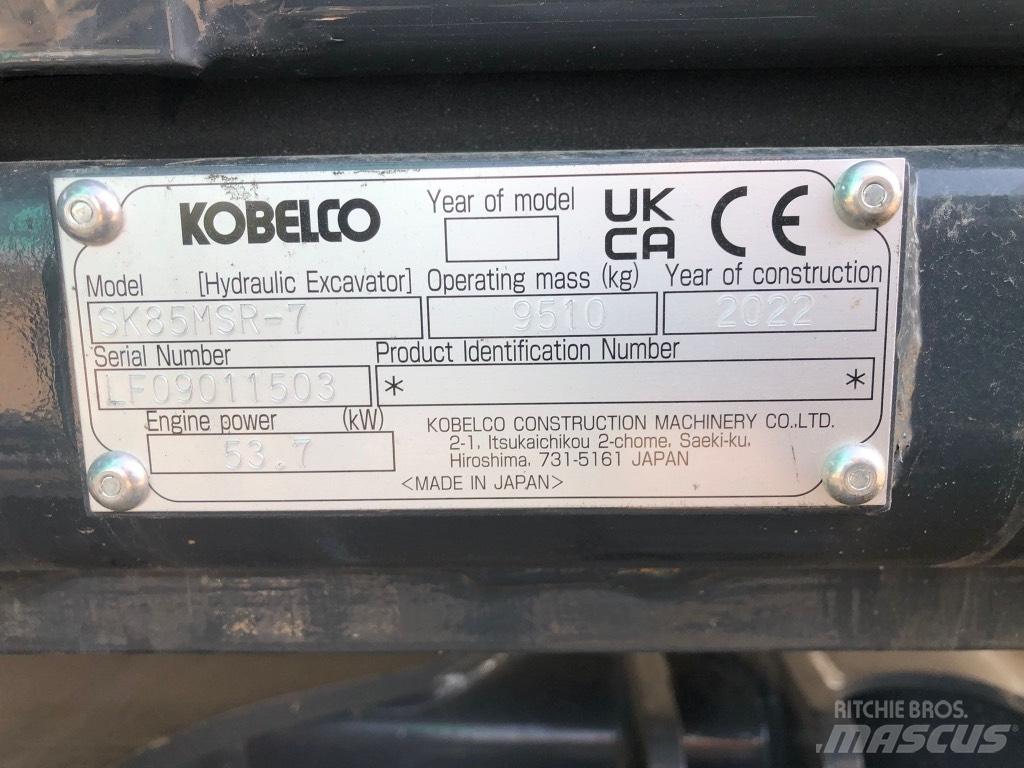 Kobelco SK85MSR-7 Midi-gravemaskiner 7t - 12t