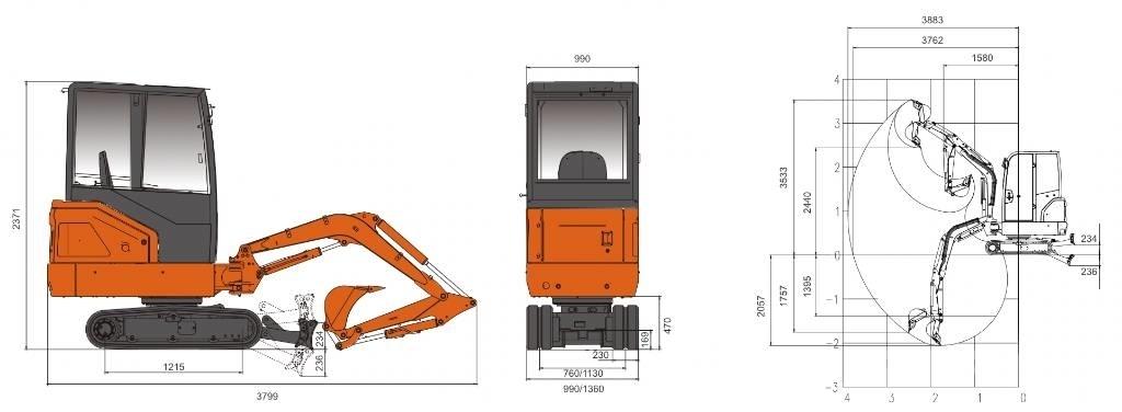 Lonking CDM6020 6020 Gravemaskiner på larvebånd