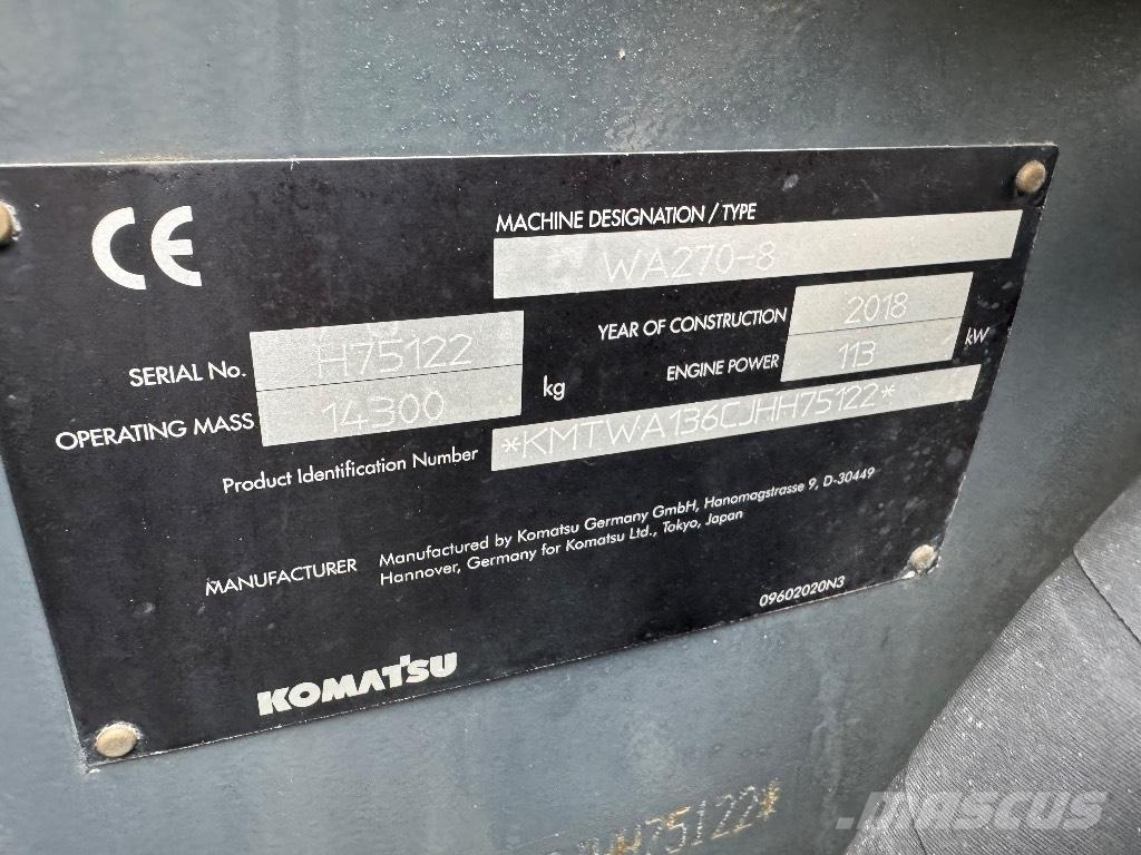 Komatsu WA 270-8 Læssemaskiner på hjul