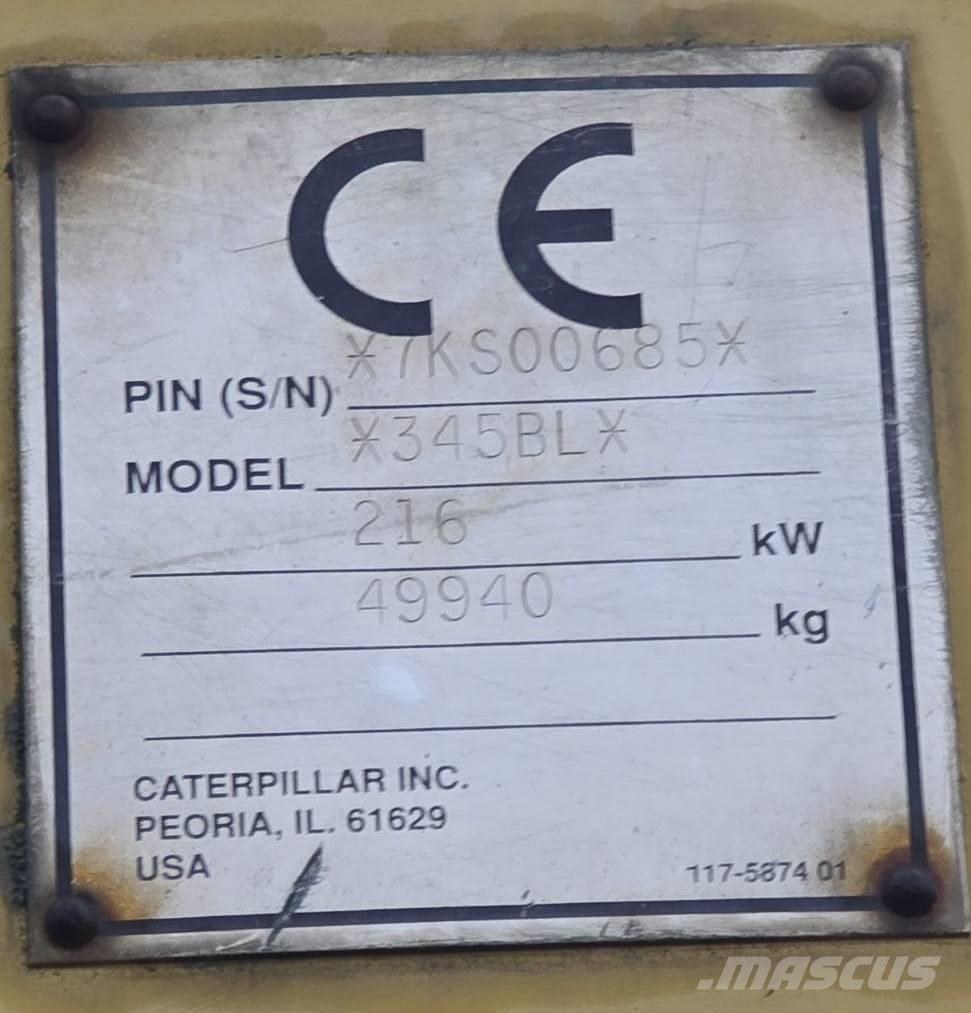 CAT 345 B L Gravemaskiner på larvebånd