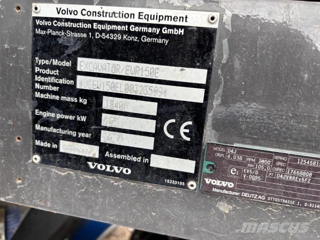Volvo EWR 150 E Gravemaskiner på hjul
