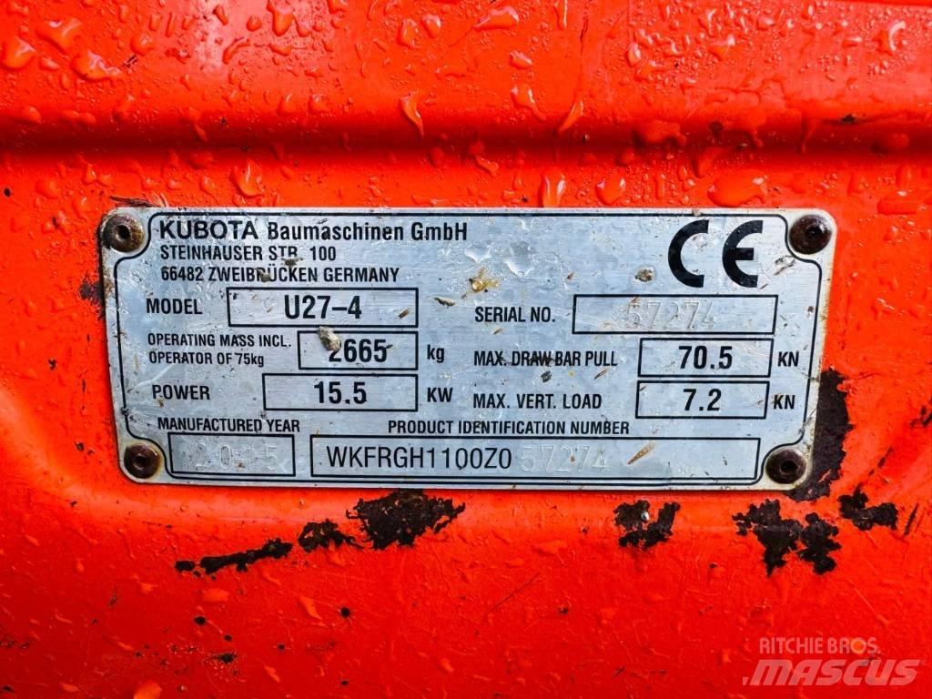 Kubota U 27-4 Minigravemaskiner