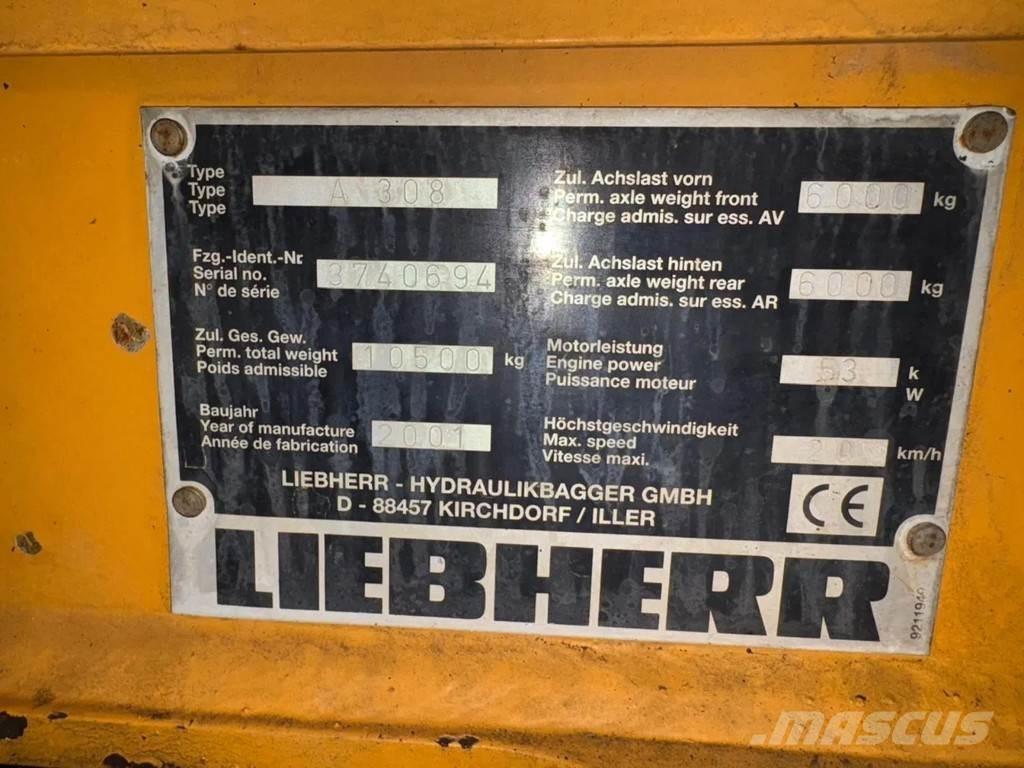 Liebherr A308 Gravemaskiner på hjul