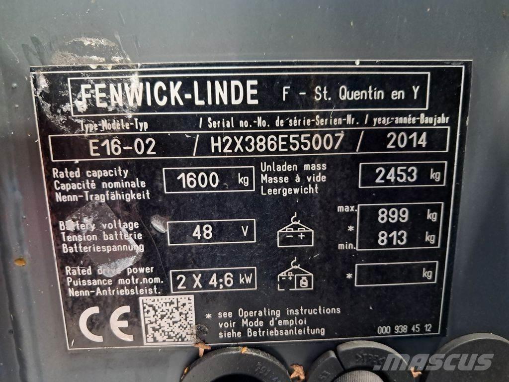 Linde E16-02 El gaffeltrucks