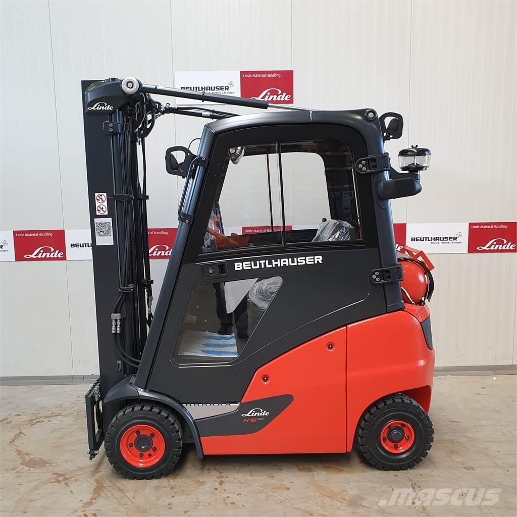 Linde H16T LPG gaffeltrucks