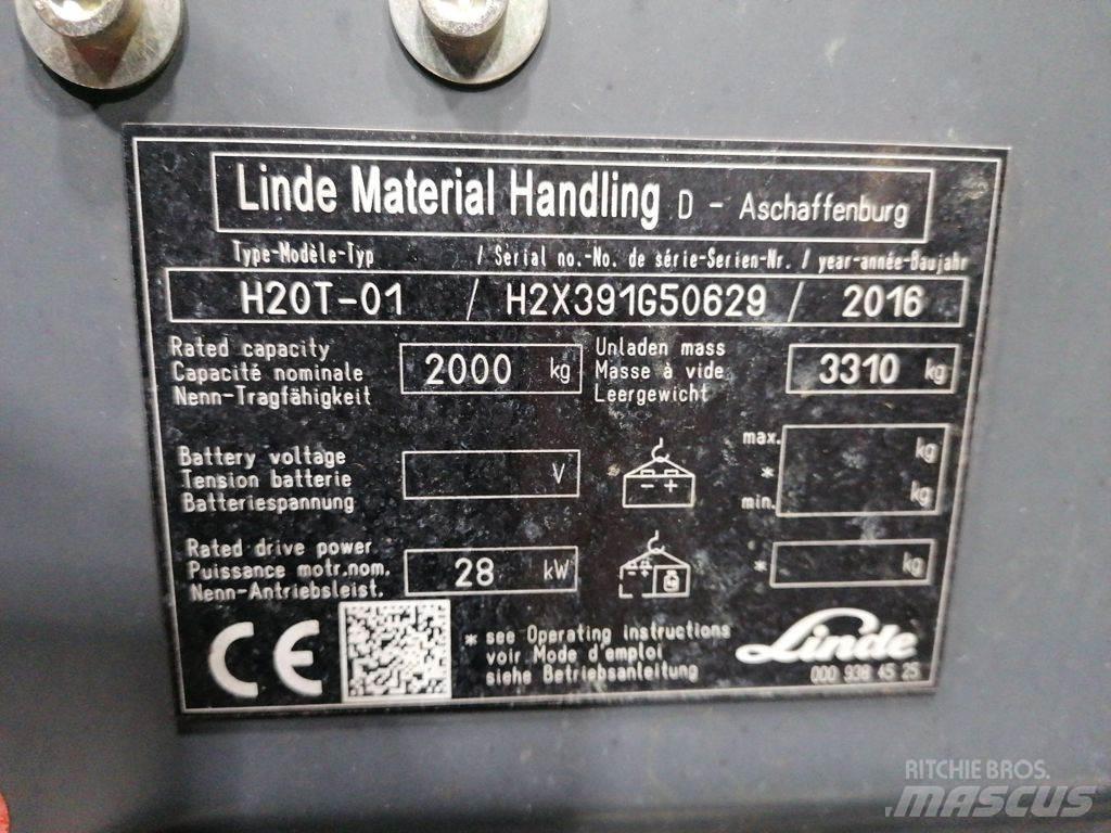 Linde H20T-01 LPG gaffeltrucks