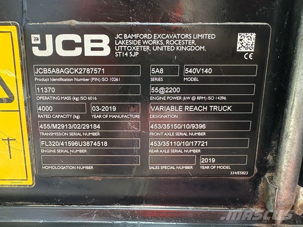 JCB 540-140 Teleskoplæssere