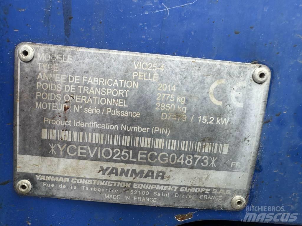 Yanmar Vio 25-4 Minigravemaskiner