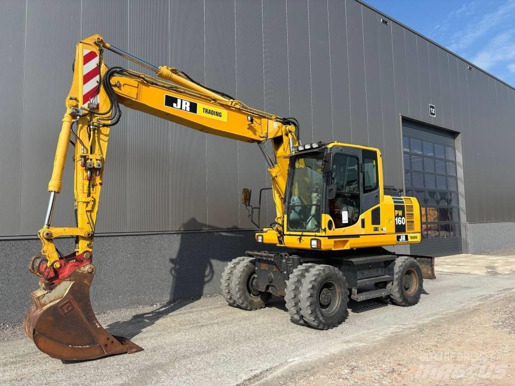 Komatsu PW 160 Gravemaskiner på hjul