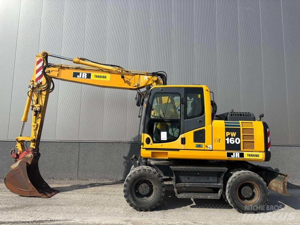 Komatsu PW 160 Gravemaskiner på hjul