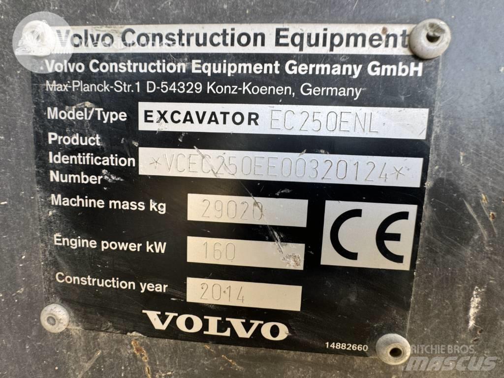 Volvo EC 250 E N L Gravemaskiner på larvebånd