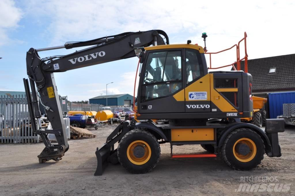 Volvo EWR 170 Gravemaskiner på hjul