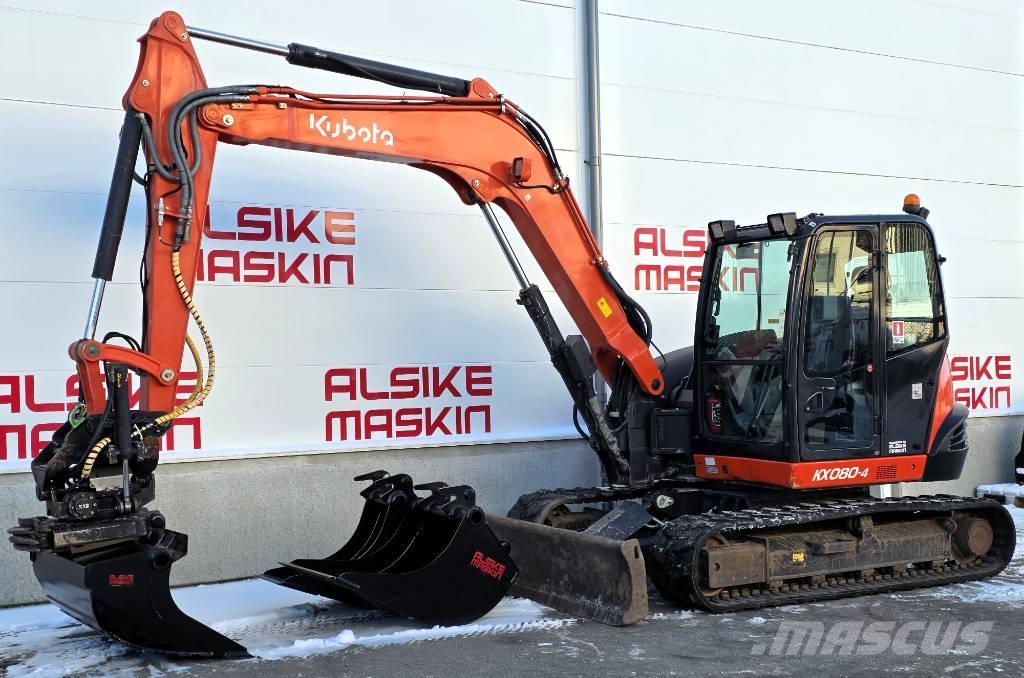 Kubota KX 080-4 Midi-gravemaskiner 7t - 12t