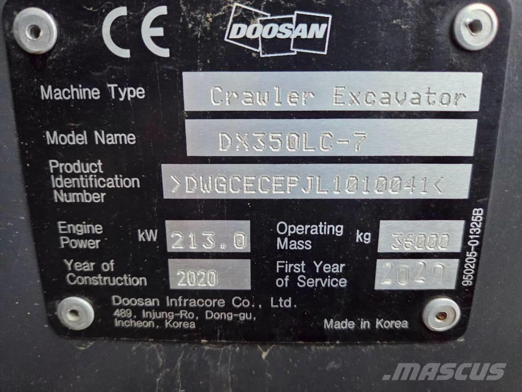 Develon DX 350 LC-7 Gravemaskiner på larvebånd