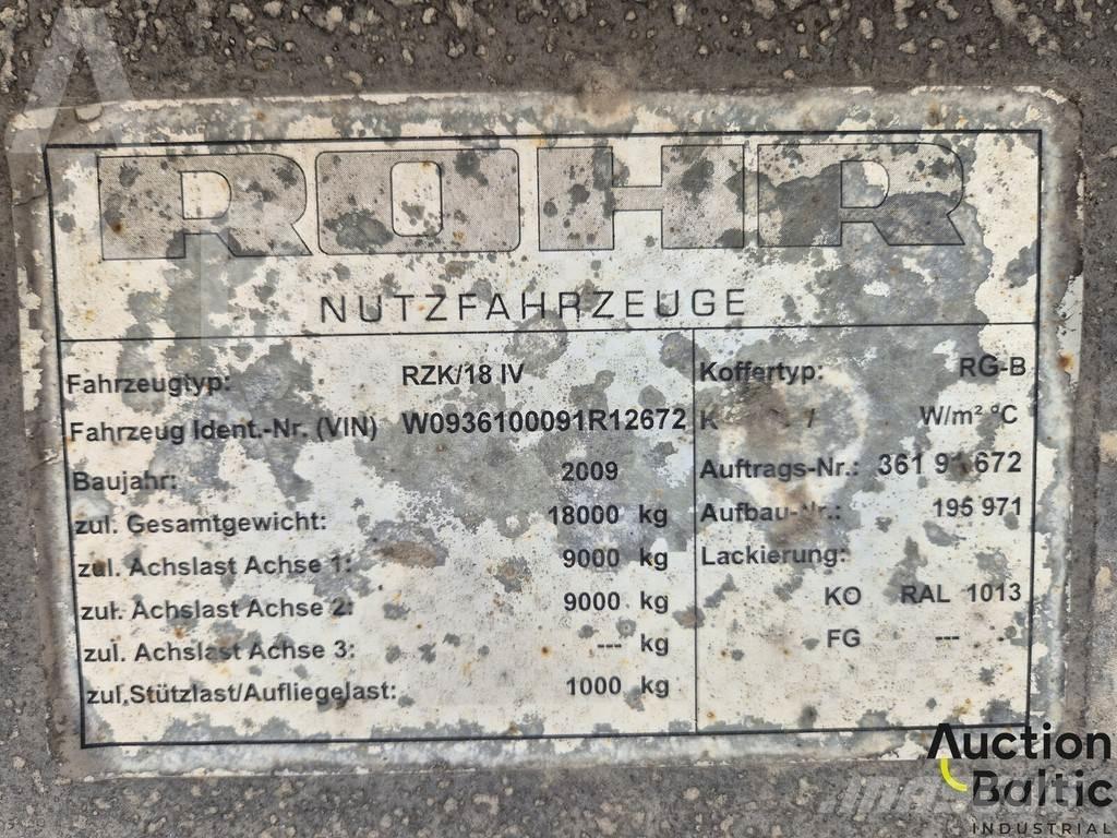Rohr RZK 18 IV Semi-trailer med Gardinsider