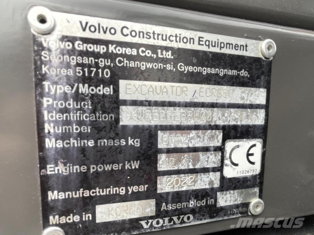 Volvo ECR88D Midi-gravemaskiner 7t - 12t