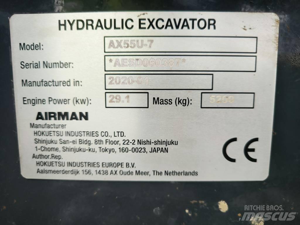 Airman AX55u Minigravemaskiner