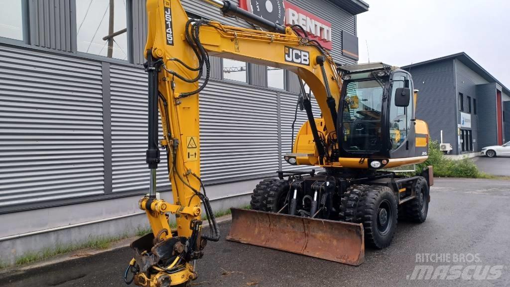 JCB JS 145 W Gravemaskiner på hjul