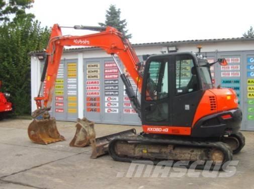 Kubota KX080-4a Gravemaskiner på larvebånd