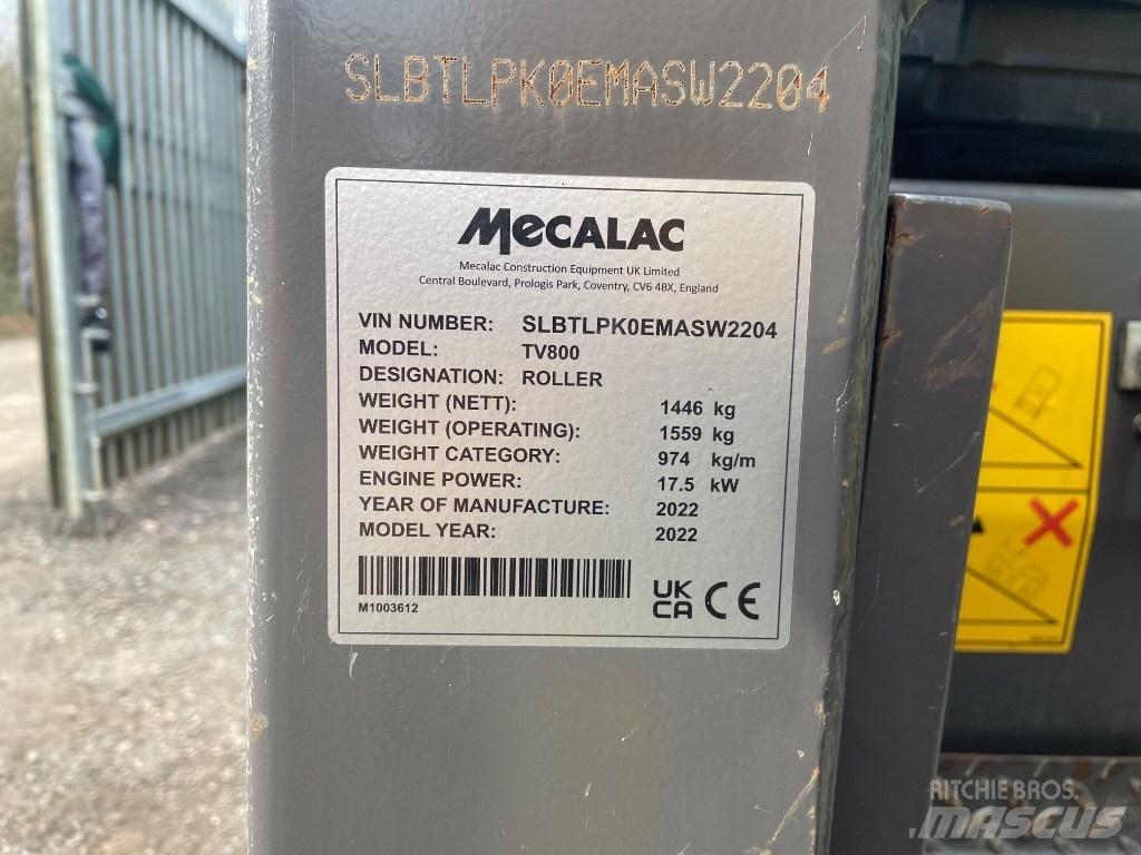 Mecalac TV 800 Tvilling tromle