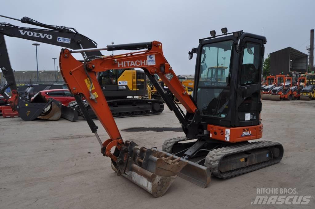 Hitachi ZX 26 U-6 Minigravemaskiner