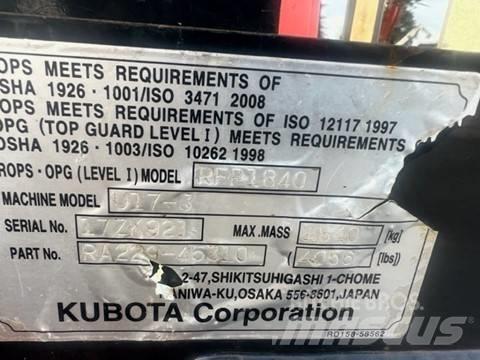 Kubota U 17-3 Minigravemaskiner