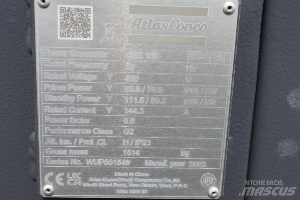 Atlas Copco QES 100 Dieselgeneratorer
