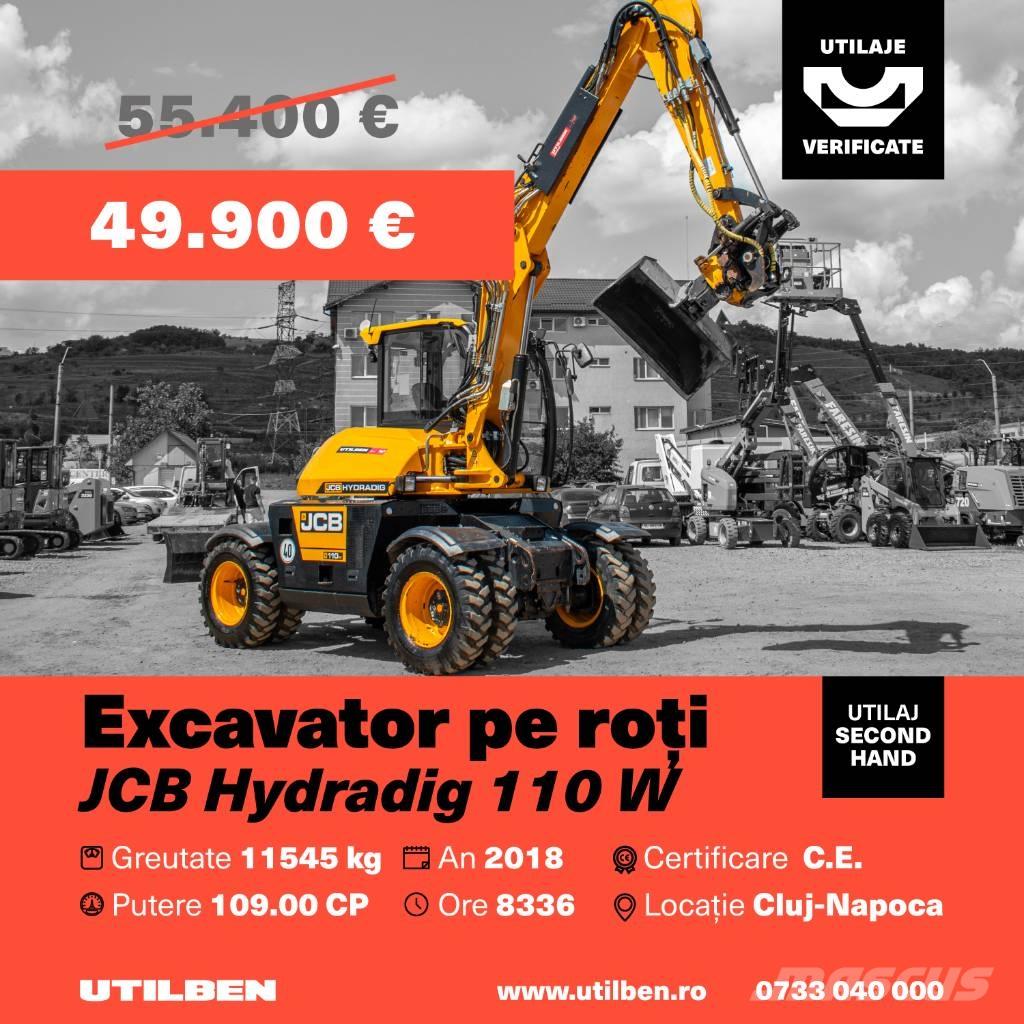 JCB Hydradig 110 W Gravemaskiner på hjul