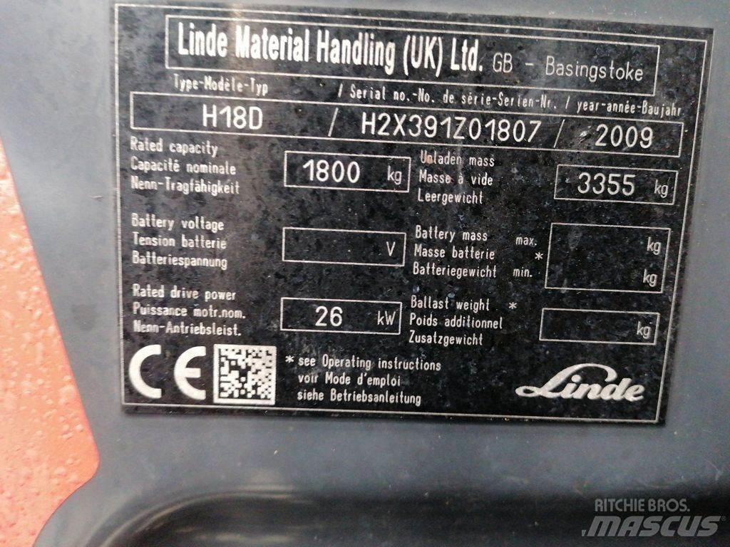Linde H18D Diesel gaffeltrucks